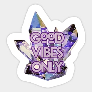 Good Vibes Only Crystal Sticker